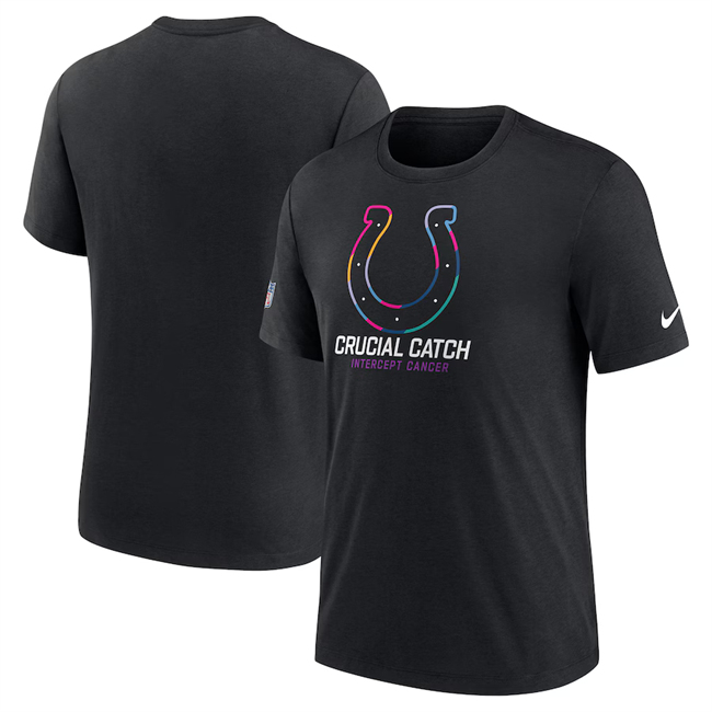 Men's Black Indianapolis Colts 2024 Crucial Catch T-Shirt